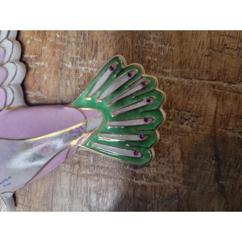 Lena Liu Jeweled Wonder Hummingbird Wall Plaque A2127‎ Jewels Of The Garden